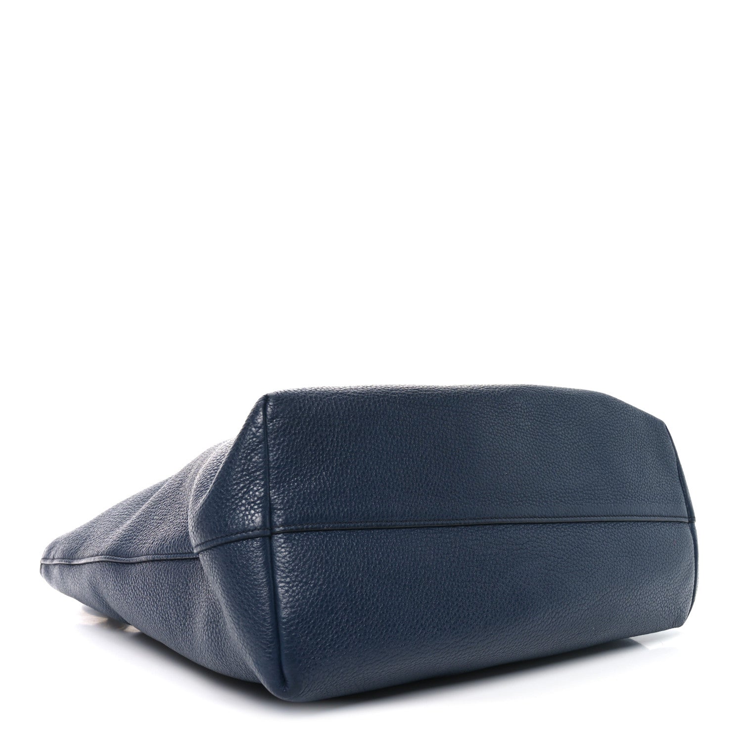 Prada Vitello Daino Pocket Shopping Tote Baltico 4 of 9