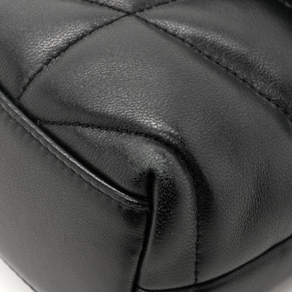 Saint Laurent Lambskin Quilted Toy Loulou Puffer Monogram Chain Satchel Black 12 of 15