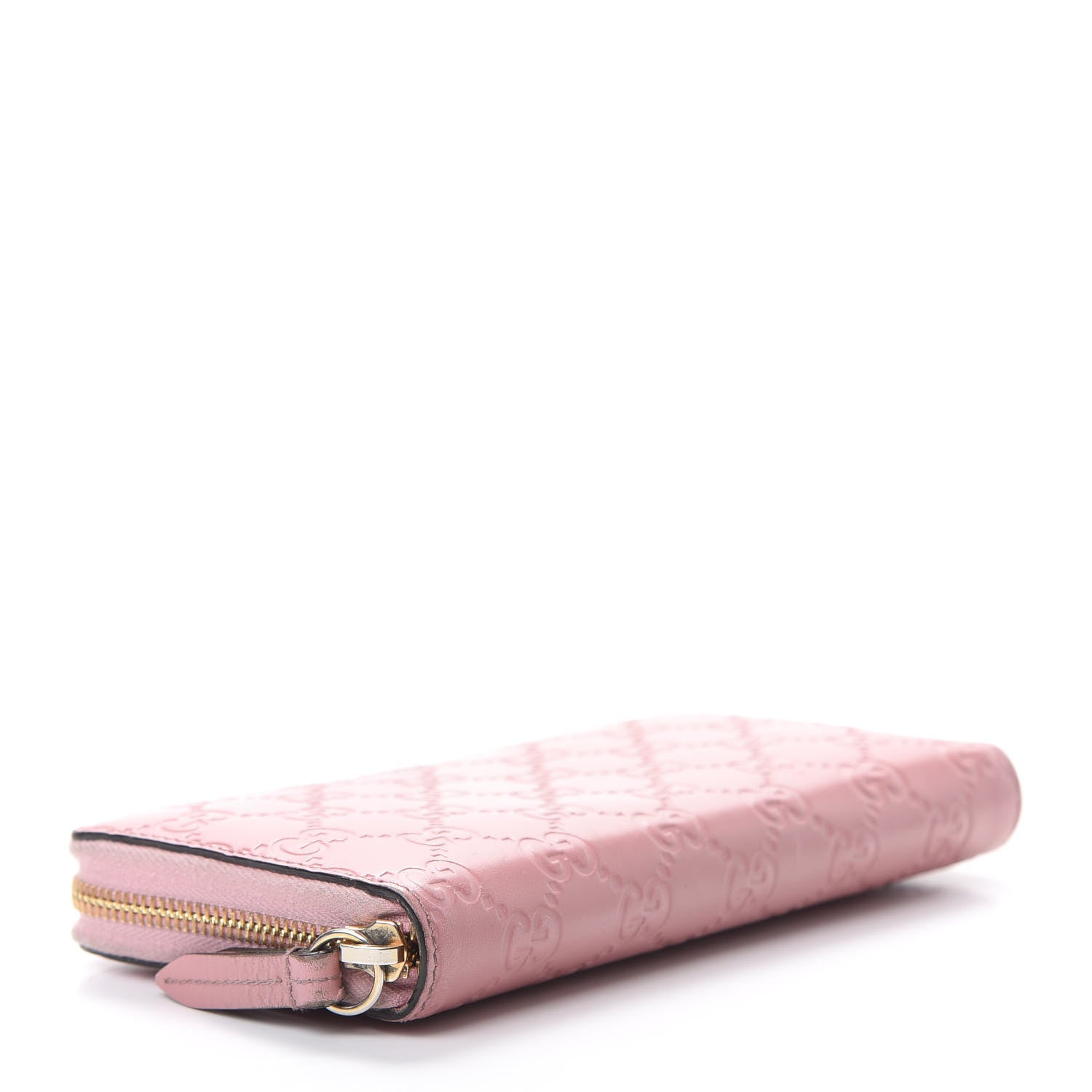 Gucci Guccissima Zip Around Wallet Pink 4 of 12