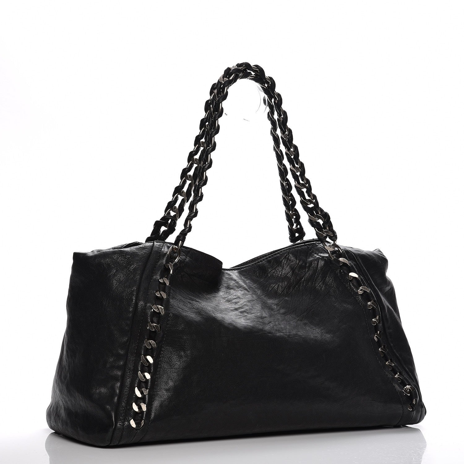 Chanel Calfskin East West Modern Chain Tote Black 3 of 10