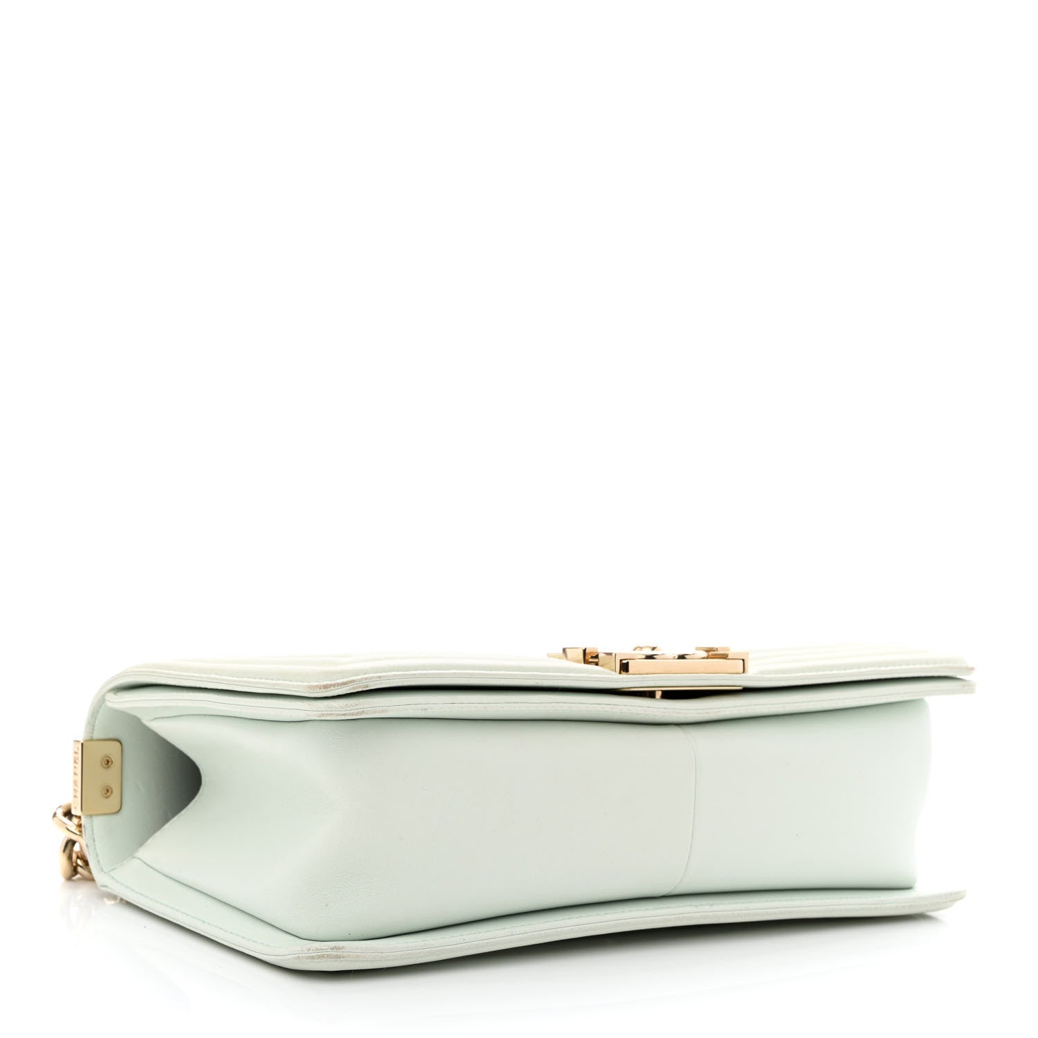 Chanel Lambskin Quilted New Medium Boy Flap Light Green 4 of 14