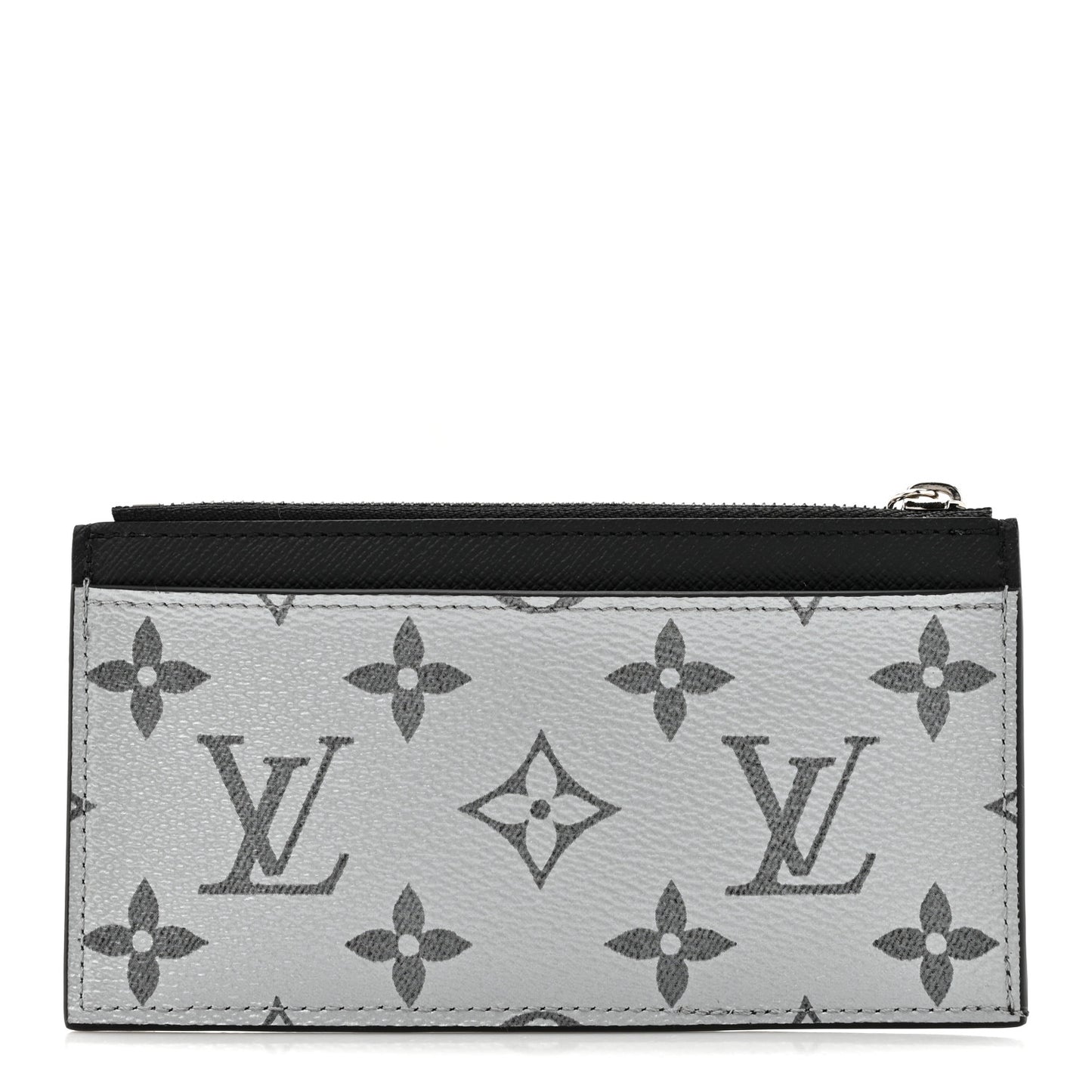 Metallic Taigarama Coin Card Holder Gunmetal Grey Black