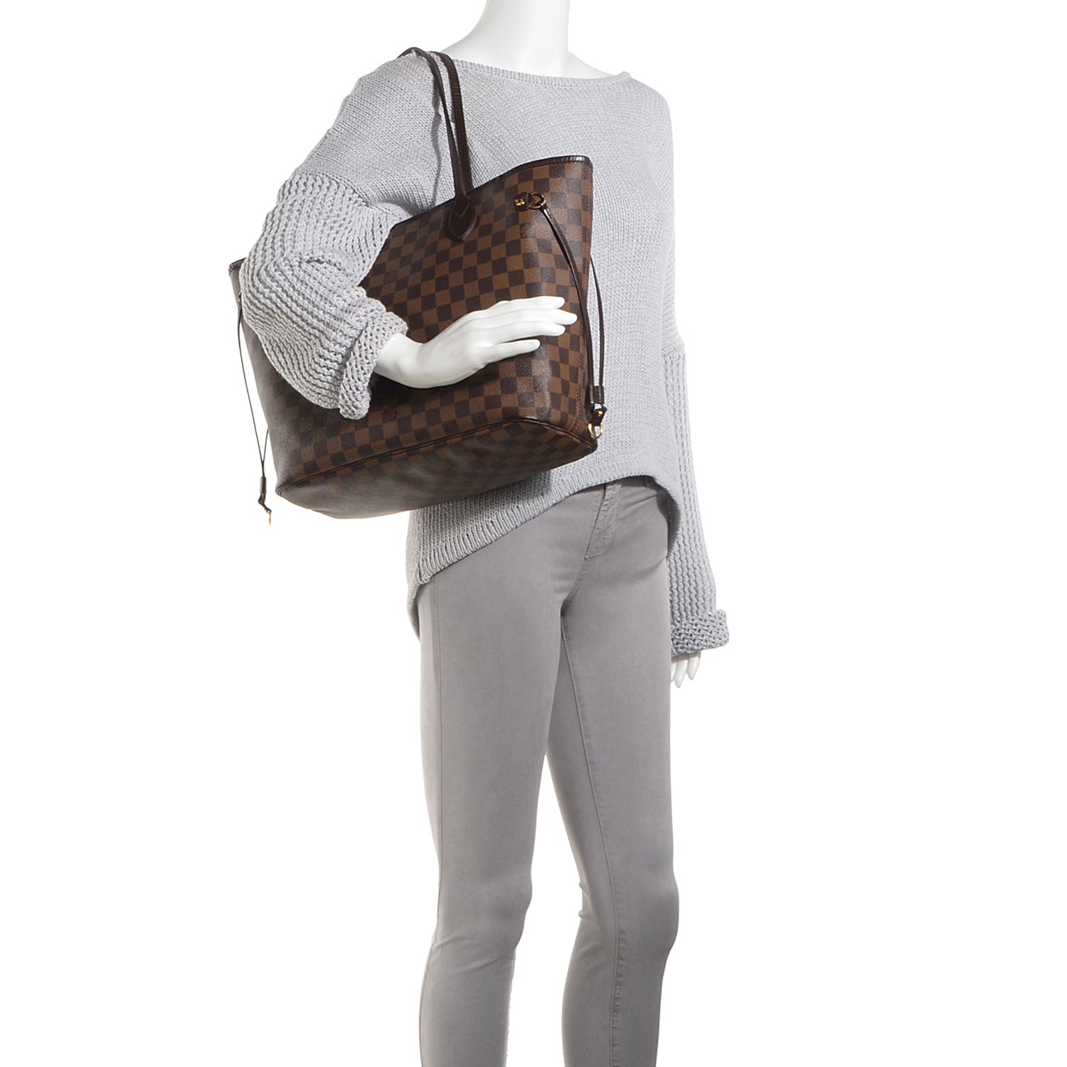 Louis Vuitton Damier Ebene Neverfull MM 2 of 7