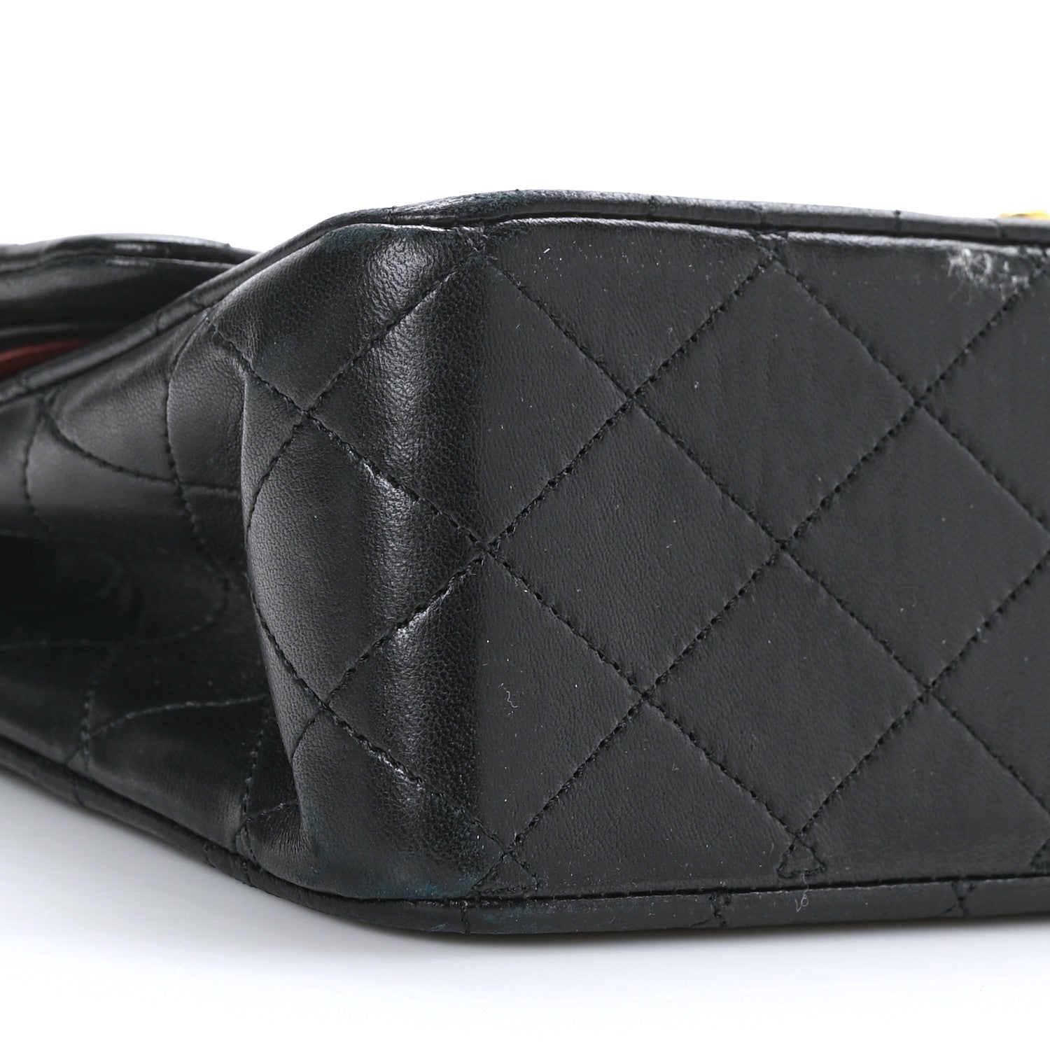 Chanel Lambskin Quilted Medium Double Flap Black 9 of 11