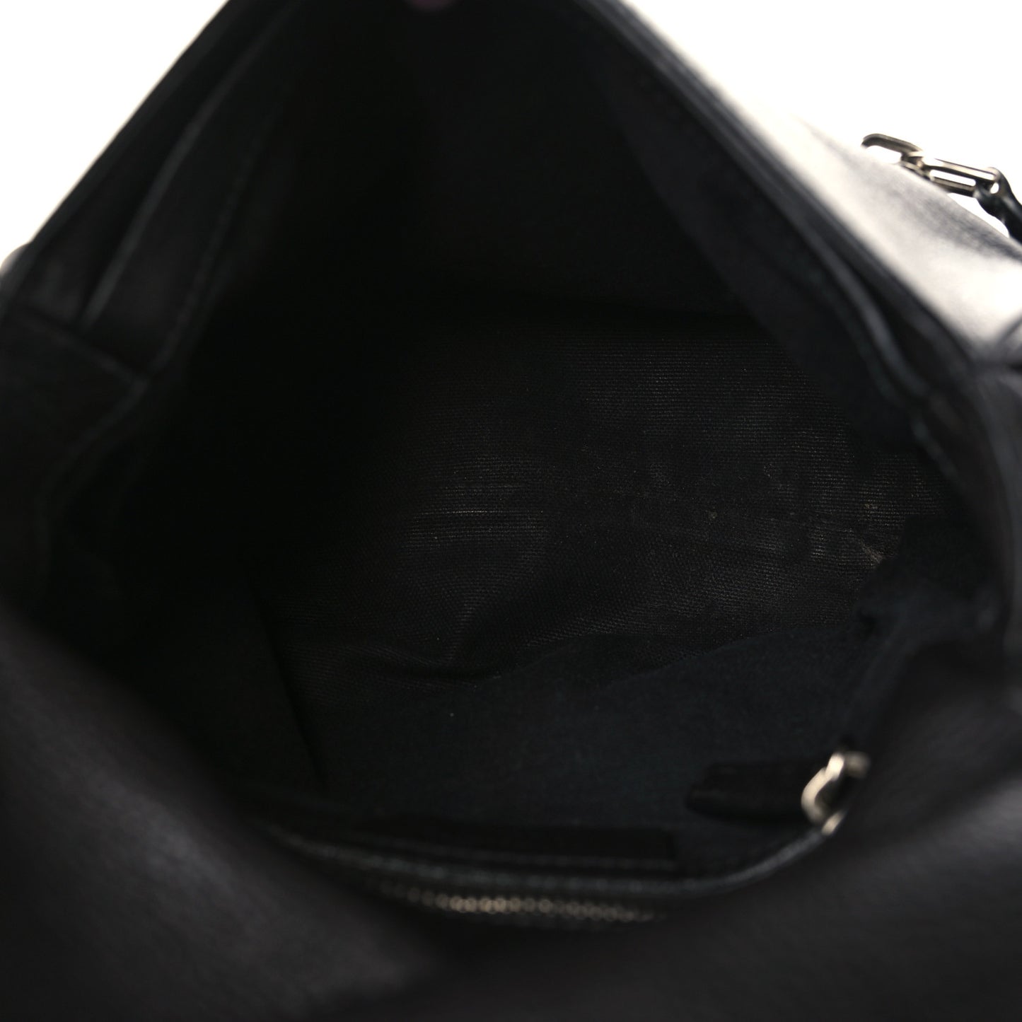 Calfskin Mini Pandora Pure Flap Bag Black