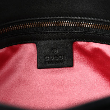 Gucci Velvet Matelasse Medium GG Marmont Shoulder Bag Black 6 of 8