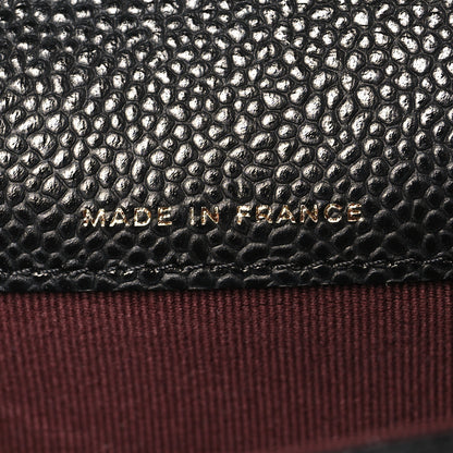 Chanel Caviar Quilted Flap Card Holder Wallet Black 7 of 9