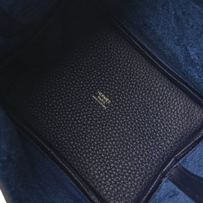 Hermes Taurillon Clemence Picotin Lock 18 PM Bleu Nuit 5 of 11