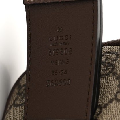 Gucci GG Supreme Monogram Web Ophidia Belted iPhone Case 85 34 Dark Brown 8 of 11
