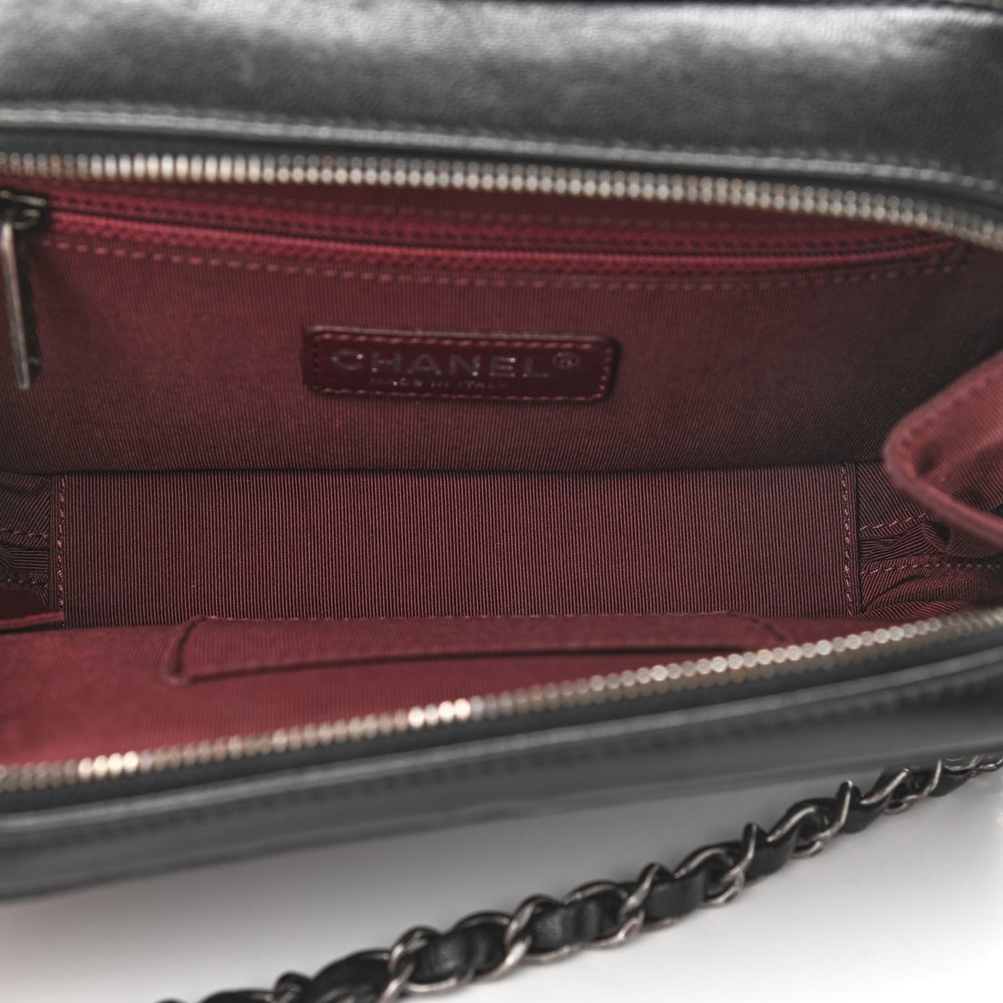 Lambskin Small Coco Boy Camera Case Black