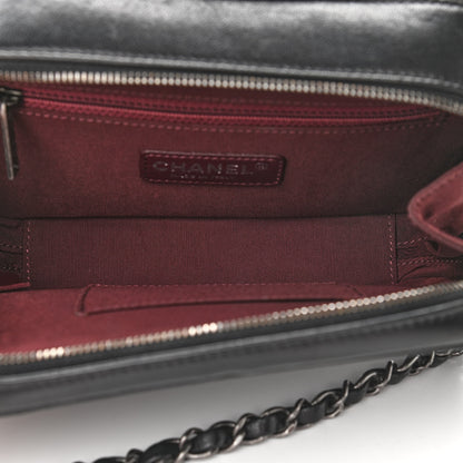 Chanel Lambskin Small Coco Boy Camera Case Black 5 of 11