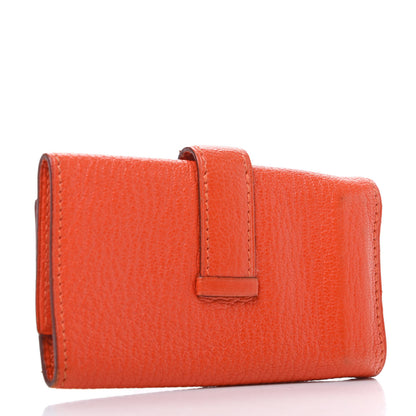 Hermes Chevre Mysore Bearn Multicles 4 Key Holder Orange 3 of 8