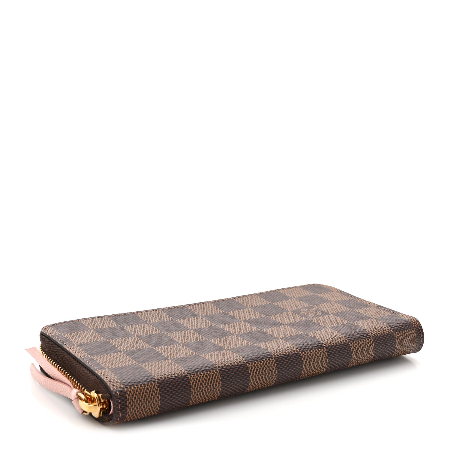 Louis Vuitton Damier Ebene Clemence Wallet Rose Ballerine 4 of 7