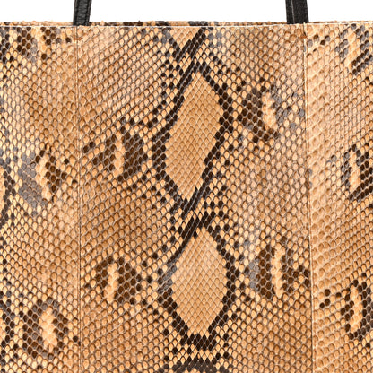 Prada Snakeskin Triangle Shoulder Bag Beige 8 of 10
