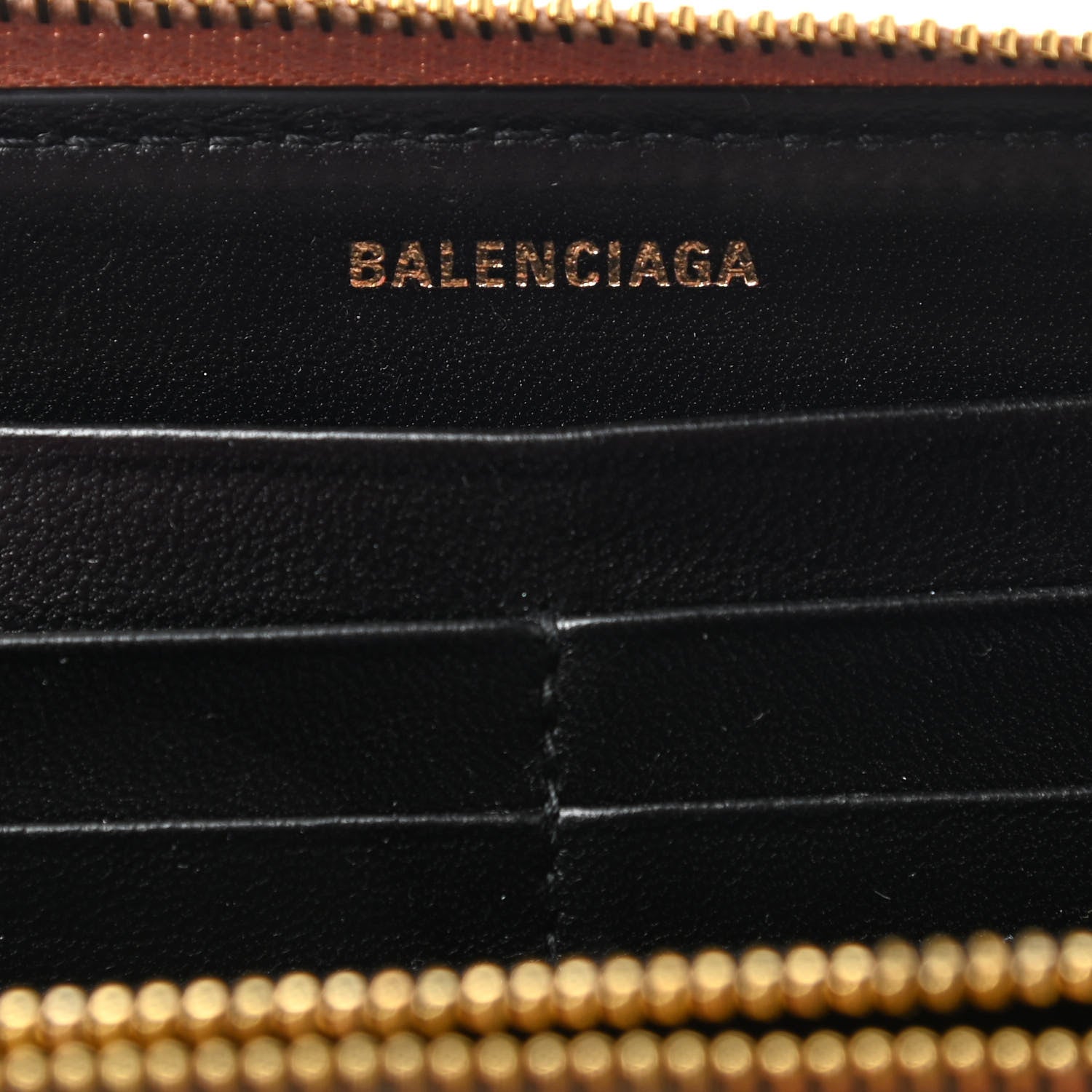 Balenciaga Calfskin Continental Zip Around Wallet Beige 6 of 8