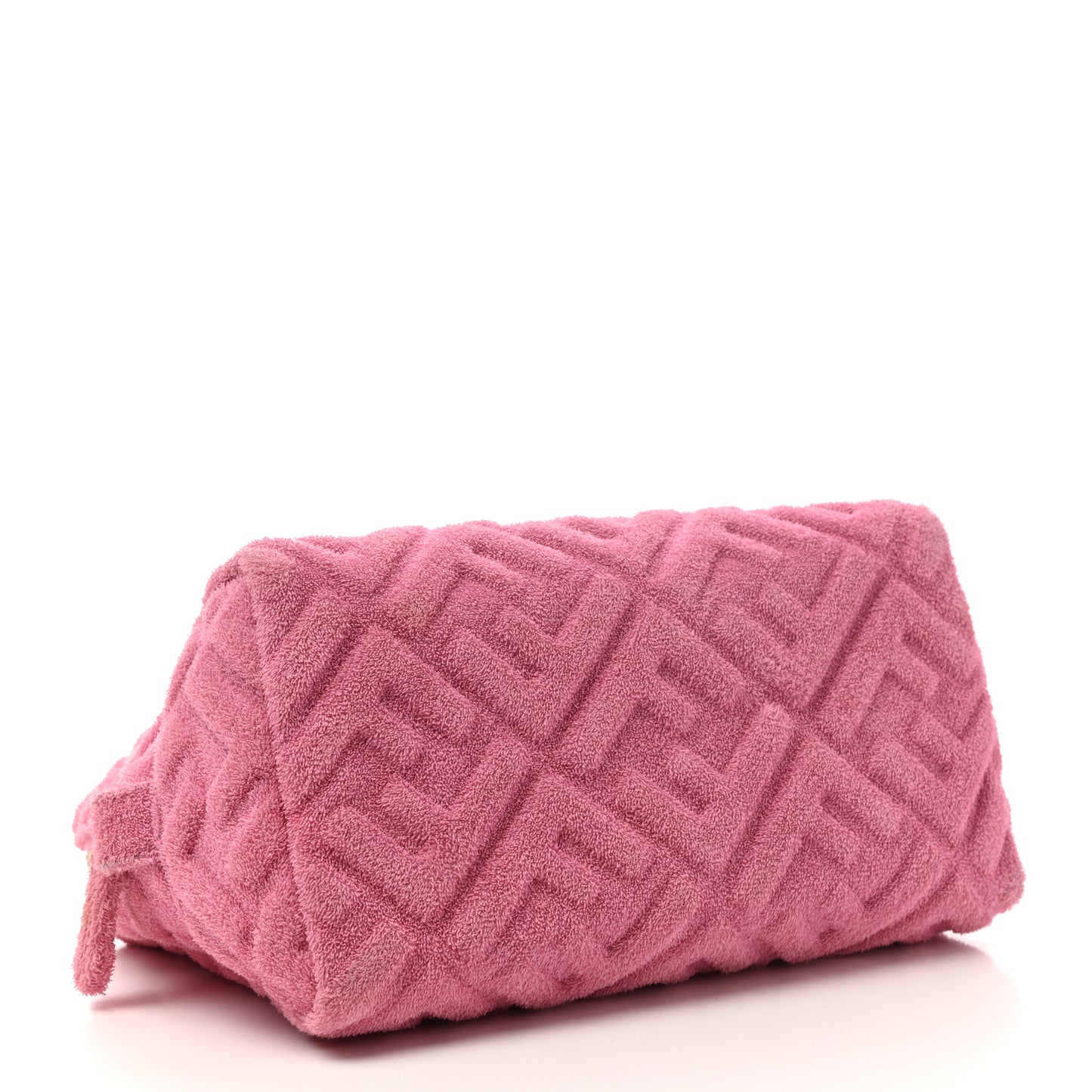 Terry Cloth Vitello Century Matte FF 1974 Embossed Medium Trapezoid Beauty Pouch Lollypop