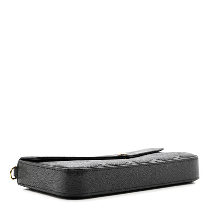 Louis Vuitton Empreinte Pochette Felicie Chain Wallet Black 3 of 5