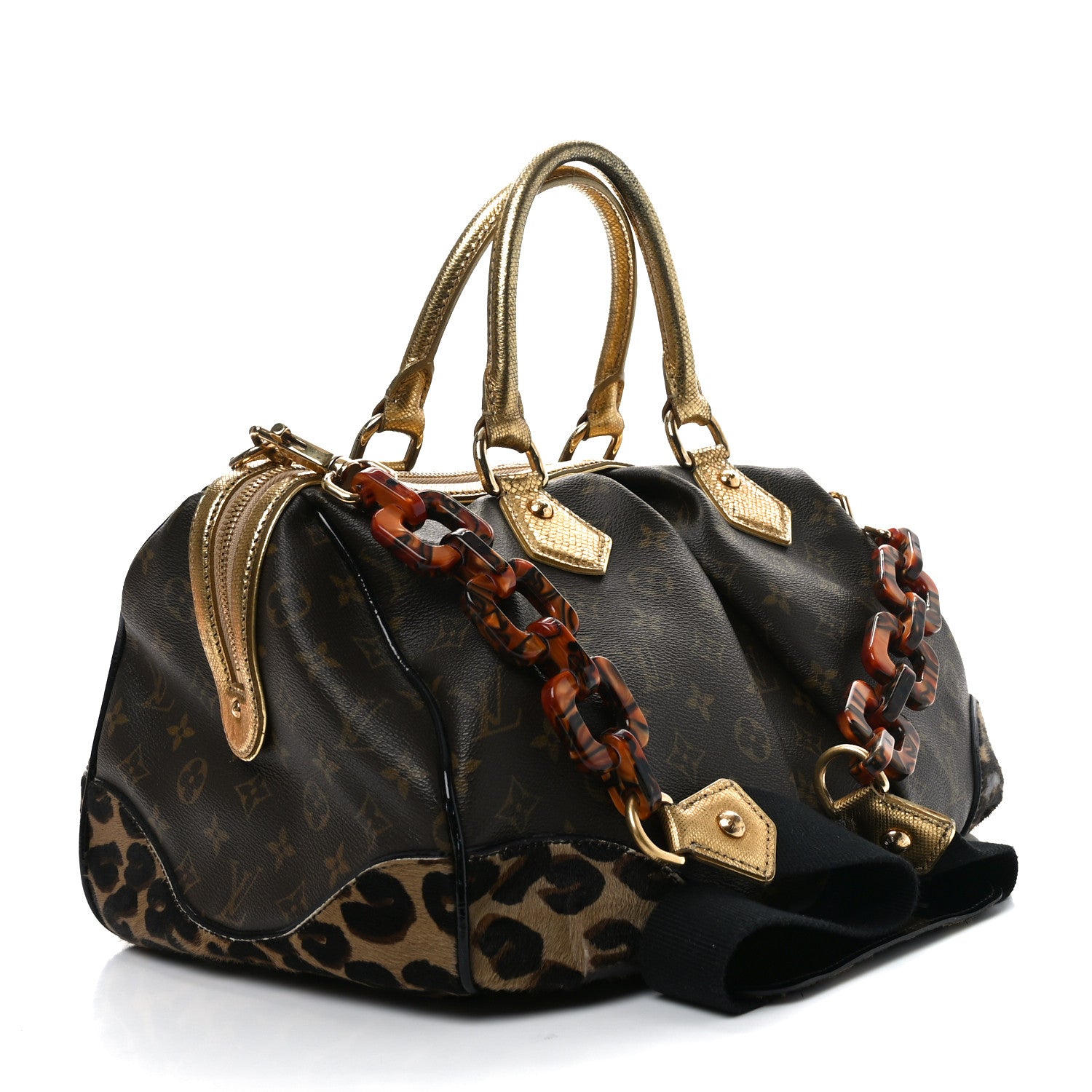 Louis Vuitton Monogram Leopard Stephen Bag 2 of 10