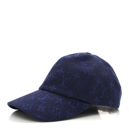 Louis Vuitton Iconic Monogram Baseball Cap Blue 1 of 9