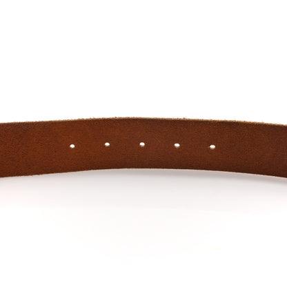 Gucci Cuoio Toscano Nickel Double Double G 40mm Belt 90 36 Cuir 4 of 6