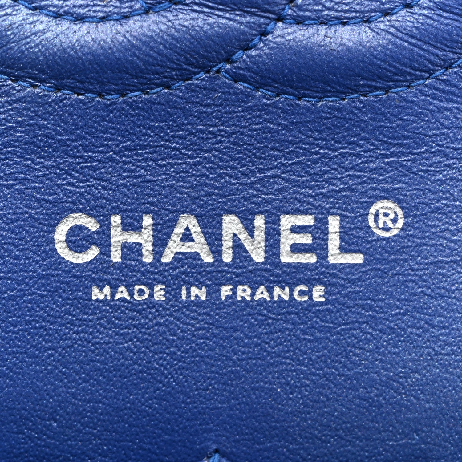 Chanel Patent Quilted Medium Double Flap Blue 6 of 12