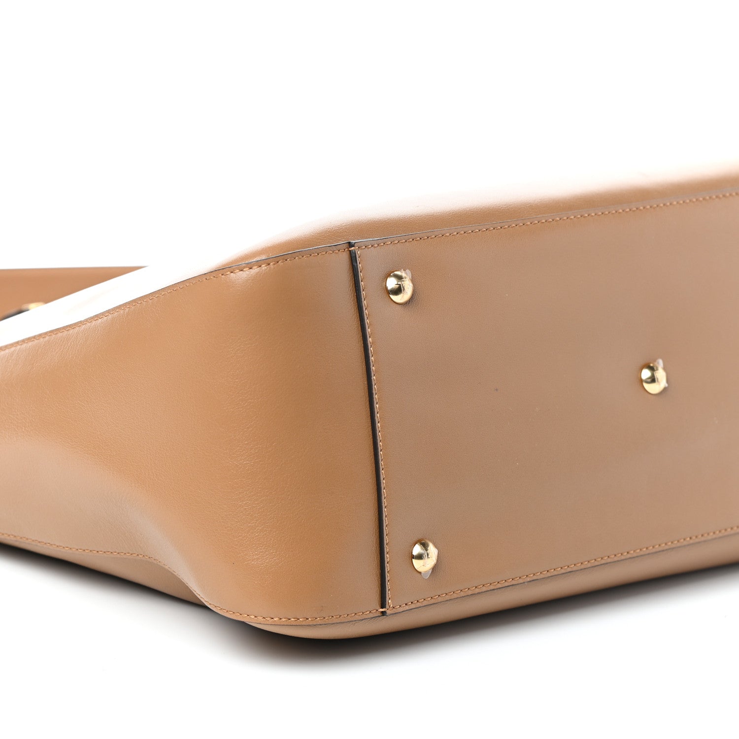 Fendi Vitello Glacier Medium FF Tote Nocciola 8 of 9