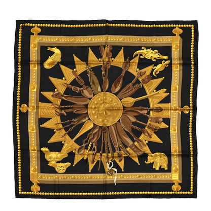Hermes Silk Cuillers d'Afrique Scarf 90 1 of 5