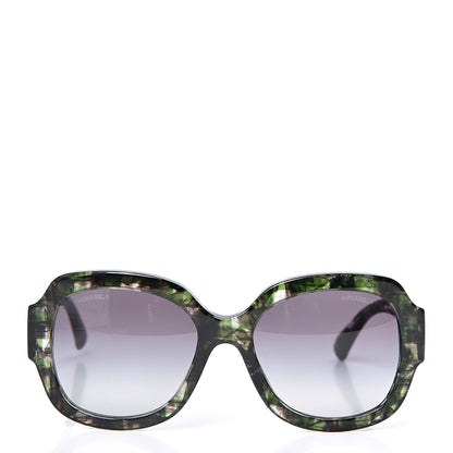 Chanel CC Sunglasses 5373 Green Multicolor 2 of 9