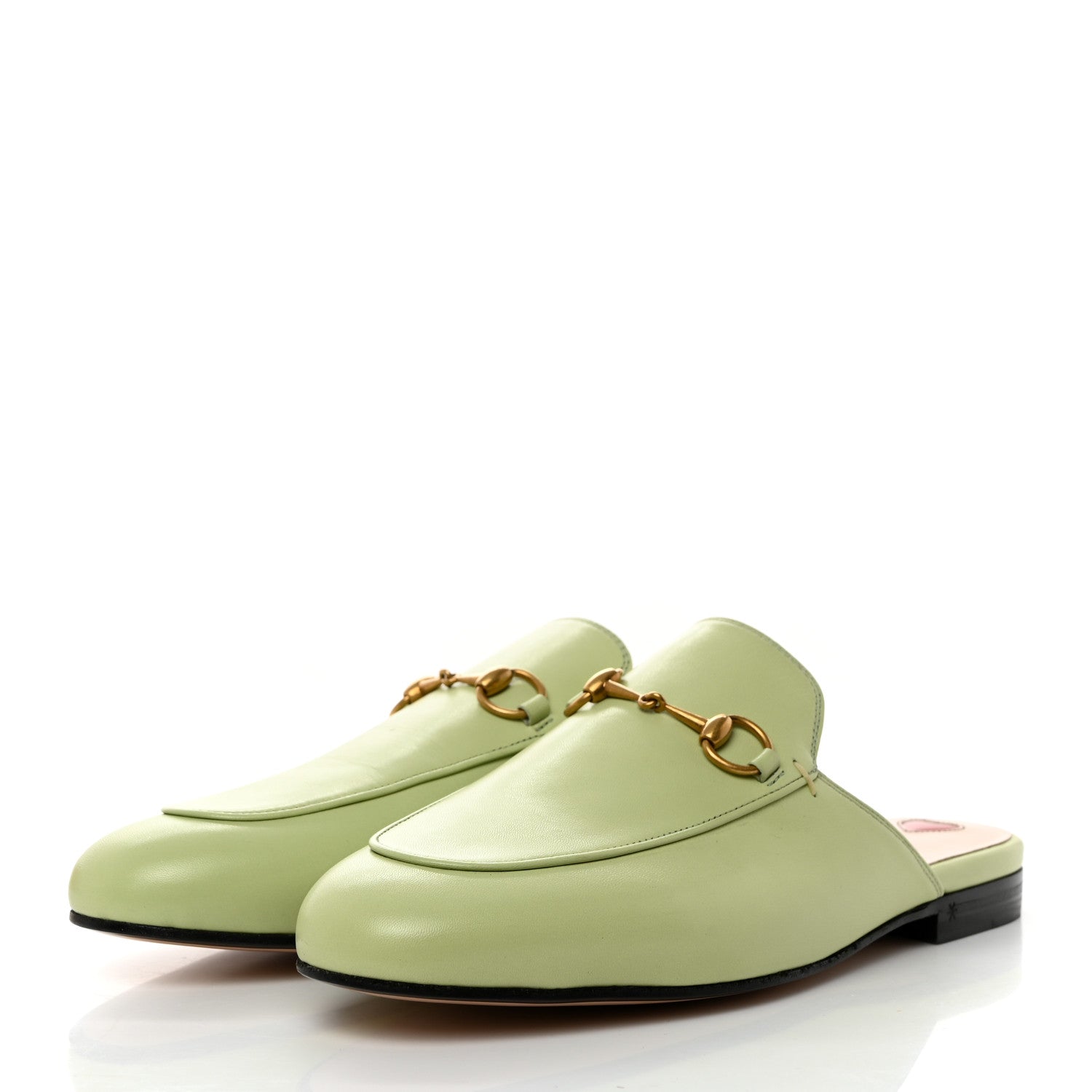 Gucci Malaga Kid Womens Princetown Slippers 39 Pistachio Green 3 of 9