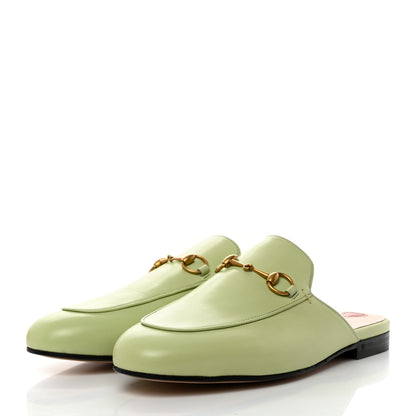 Gucci Malaga Kid Womens Princetown Slippers 39 Pistachio Green 3 of 9