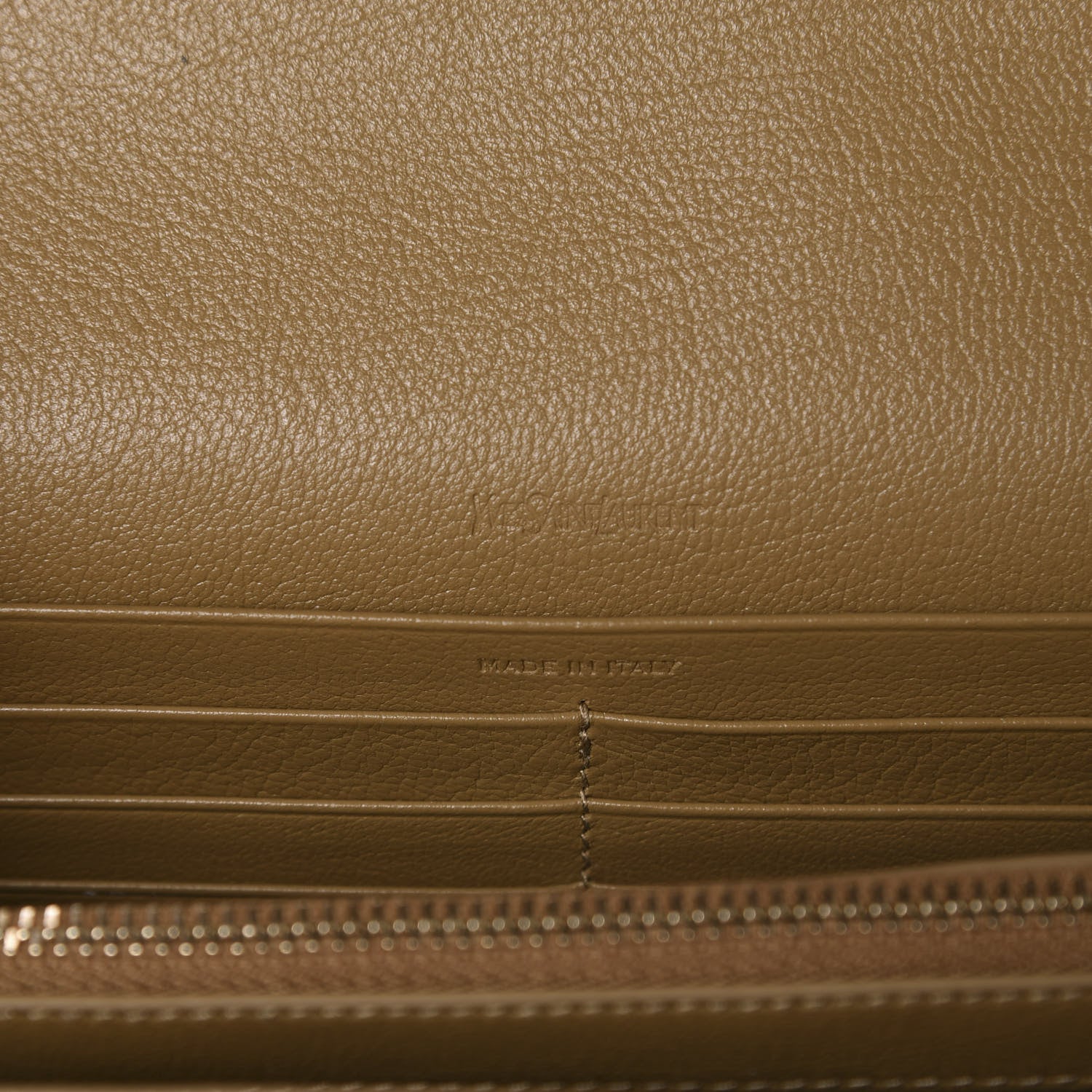 Saint Laurent Calfskin Belle de Jour Chain Clutch Beige 10 of 12