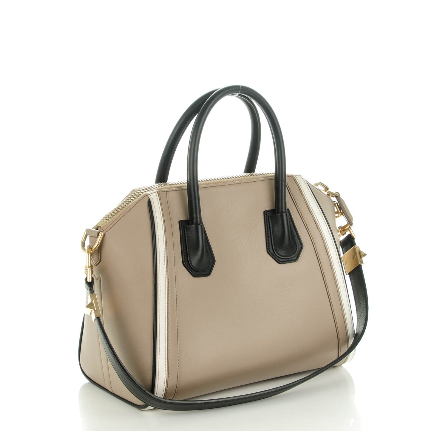 Calfskin Small Tri-Color Antigona Beige Black White