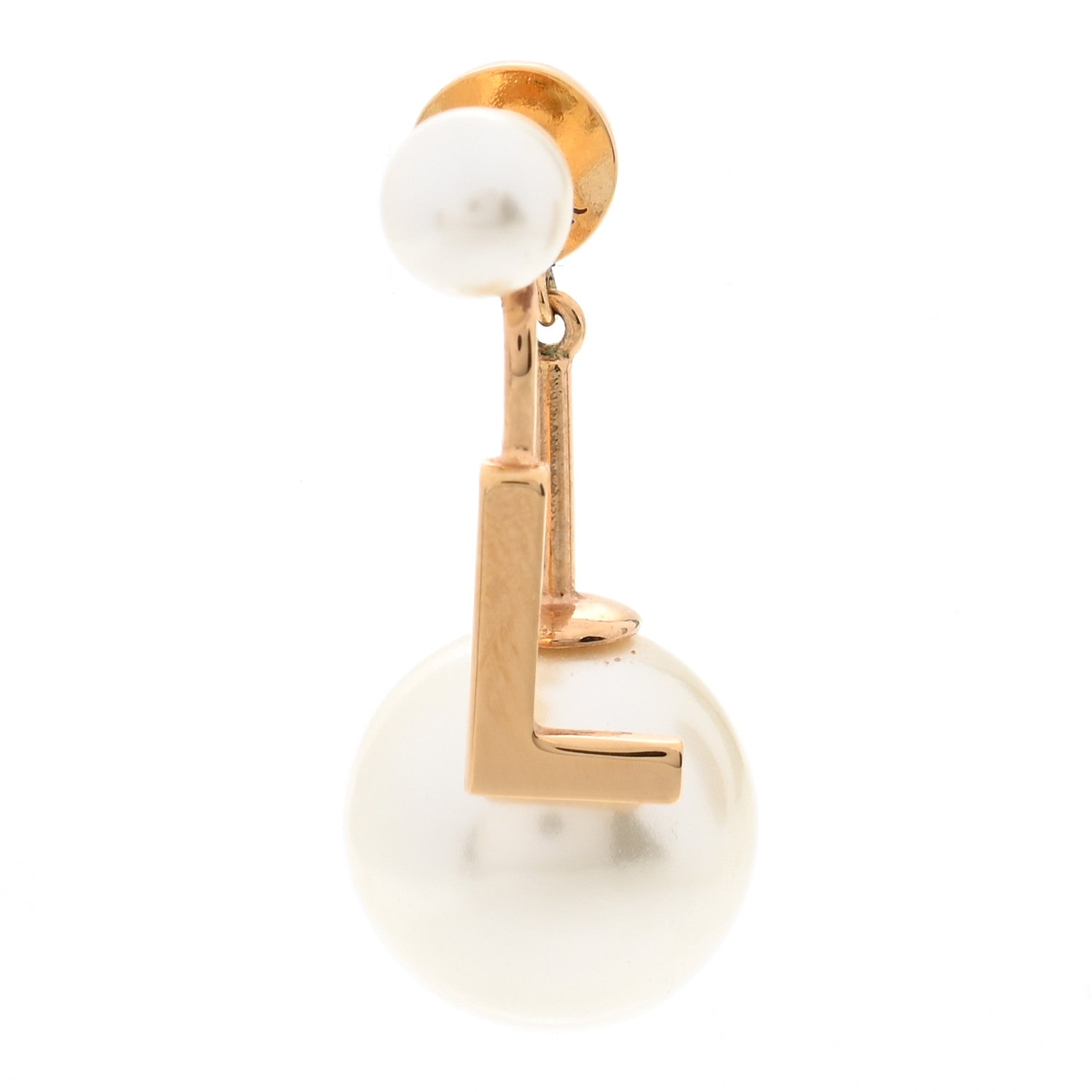 Christian Dior Pearl My ABCDior L Tribale Earring Gold 2 of 10