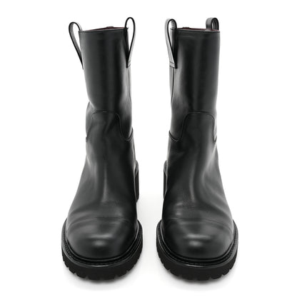 Chanel Calfskin CC Ankle Boots 38 Black 2 of 11