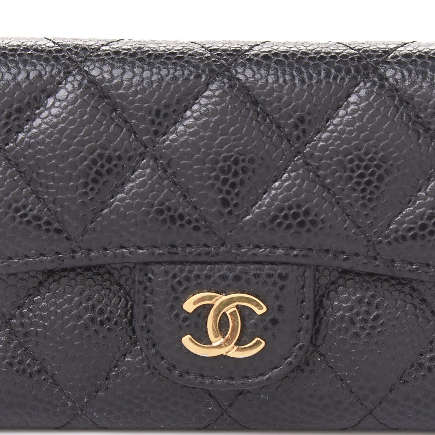 Chanel Caviar Quilted Flap Card Holder Black 9 of 11