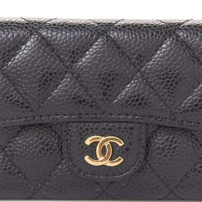 Chanel Caviar Quilted Flap Card Holder Black 9 of 11