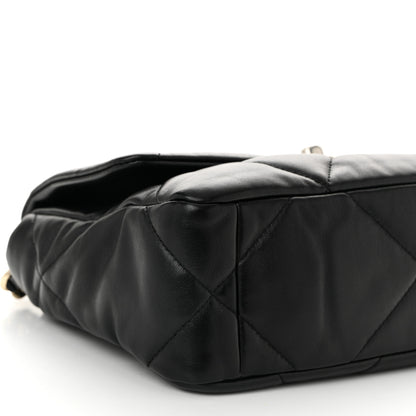 Chanel Lambskin Quilted Medium Chanel 19 Flap Black 9 of 10