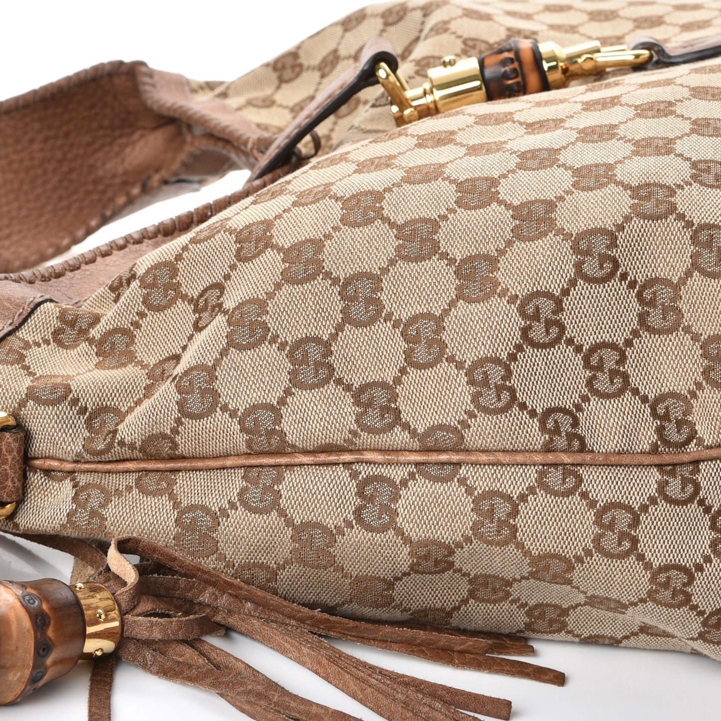 Monogram Large New Jackie Shoulder Bag Brown