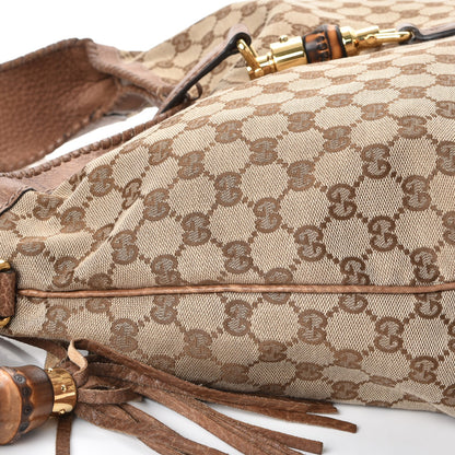 Gucci Monogram Large New Jackie Shoulder Bag Brown 15 of 15