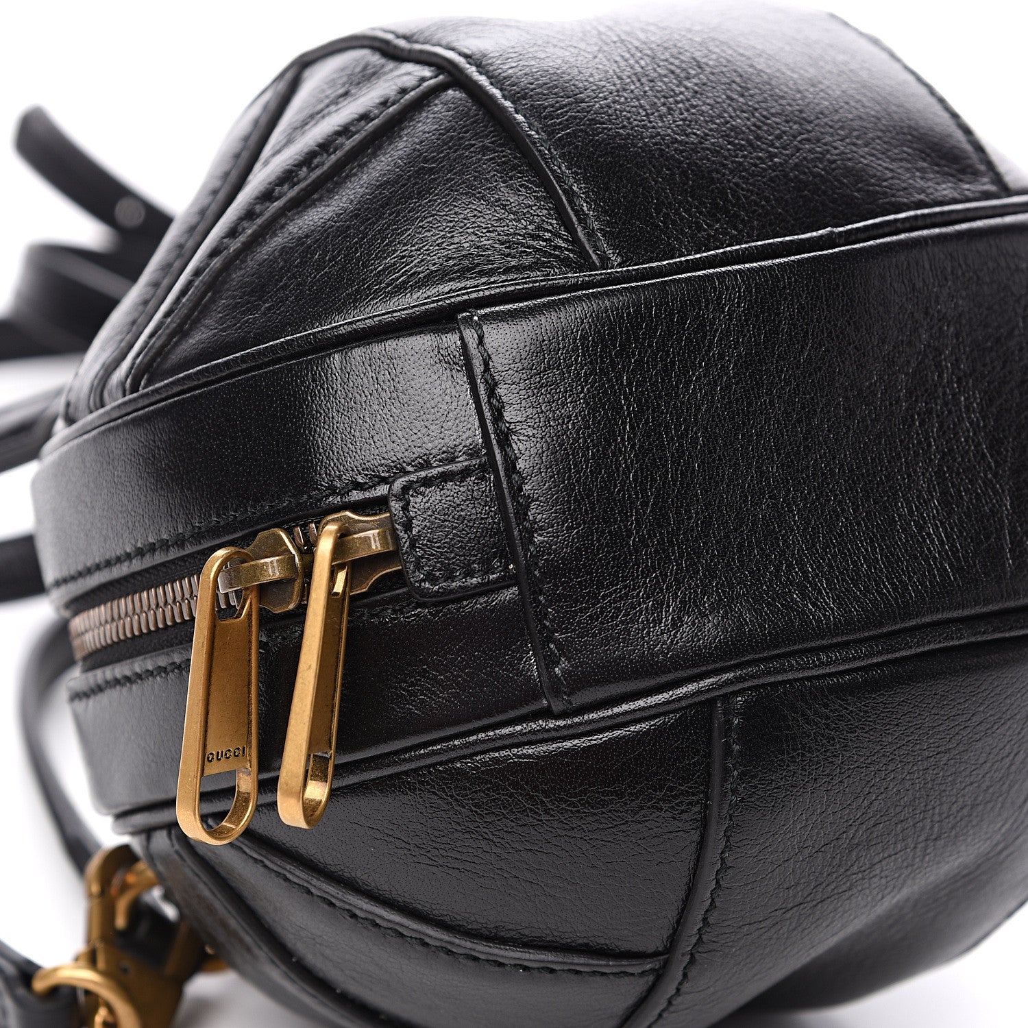 Gucci Piuma Lux Energy Mini Tifosa Basketball Shaped Shoulder Bag Black 7 of 8