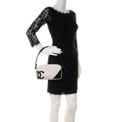 Chanel Python Cambon CC Pochette Black White 2 of 8
