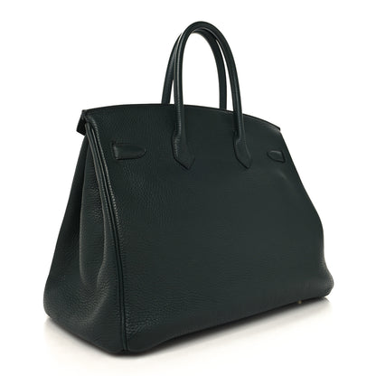 Hermes Togo Birkin 35 Vert Fonce 3 of 13