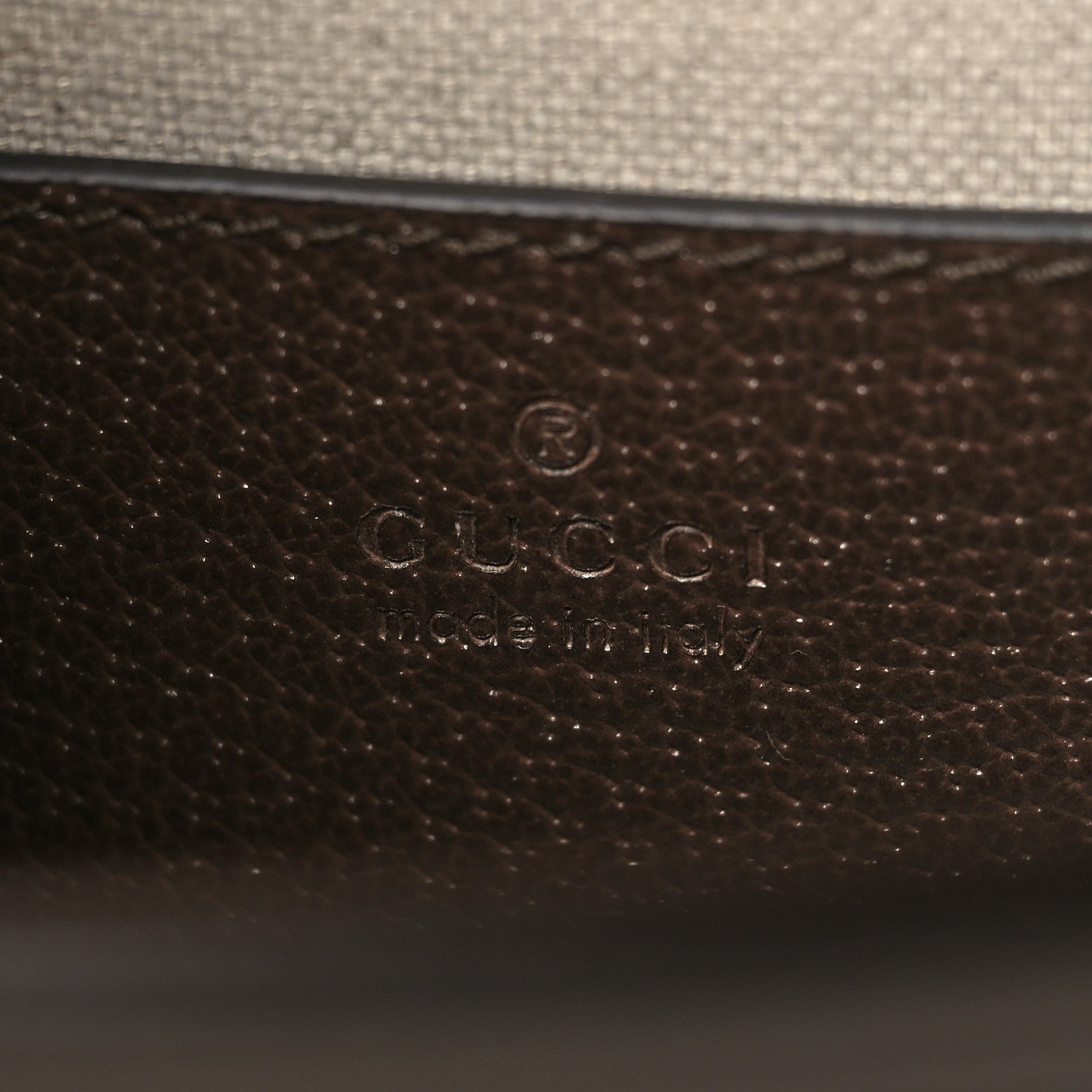 Gucci GG Supreme Monogram Textured Dollar Calfskin Web Mini Ophidia Padlock Top Handle Chain Shoulder Bag Beige Ebony New Acero 6 of 12