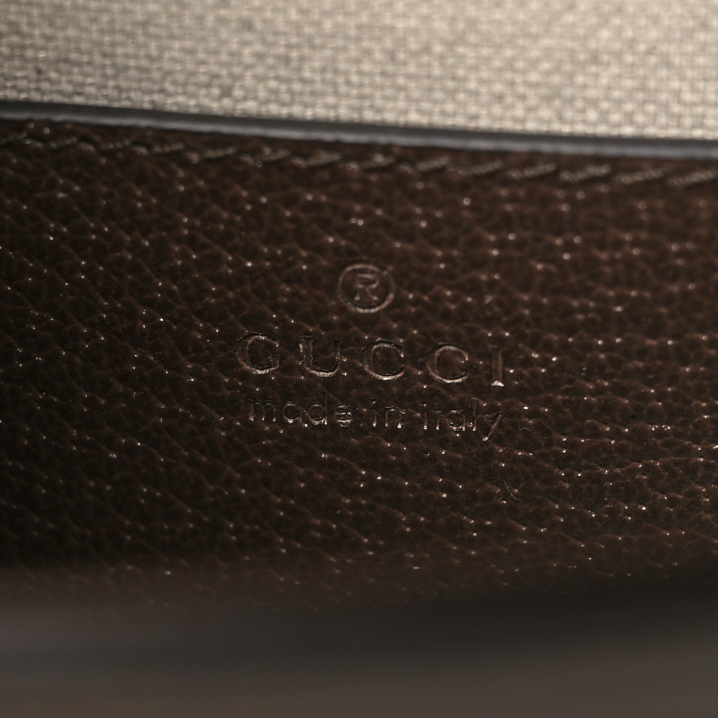 GG Supreme Monogram Textured Dollar Calfskin Web Mini Ophidia Padlock Top Handle Chain Shoulder Bag Beige Ebony New Acero
