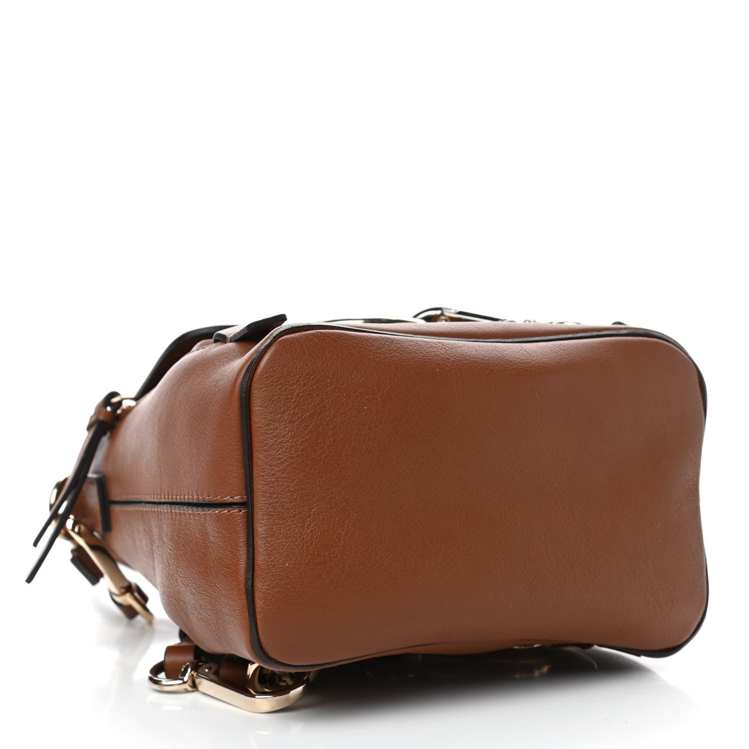 Chloe Suede Calfskin Mini Faye Backpack Tan 3 of 4