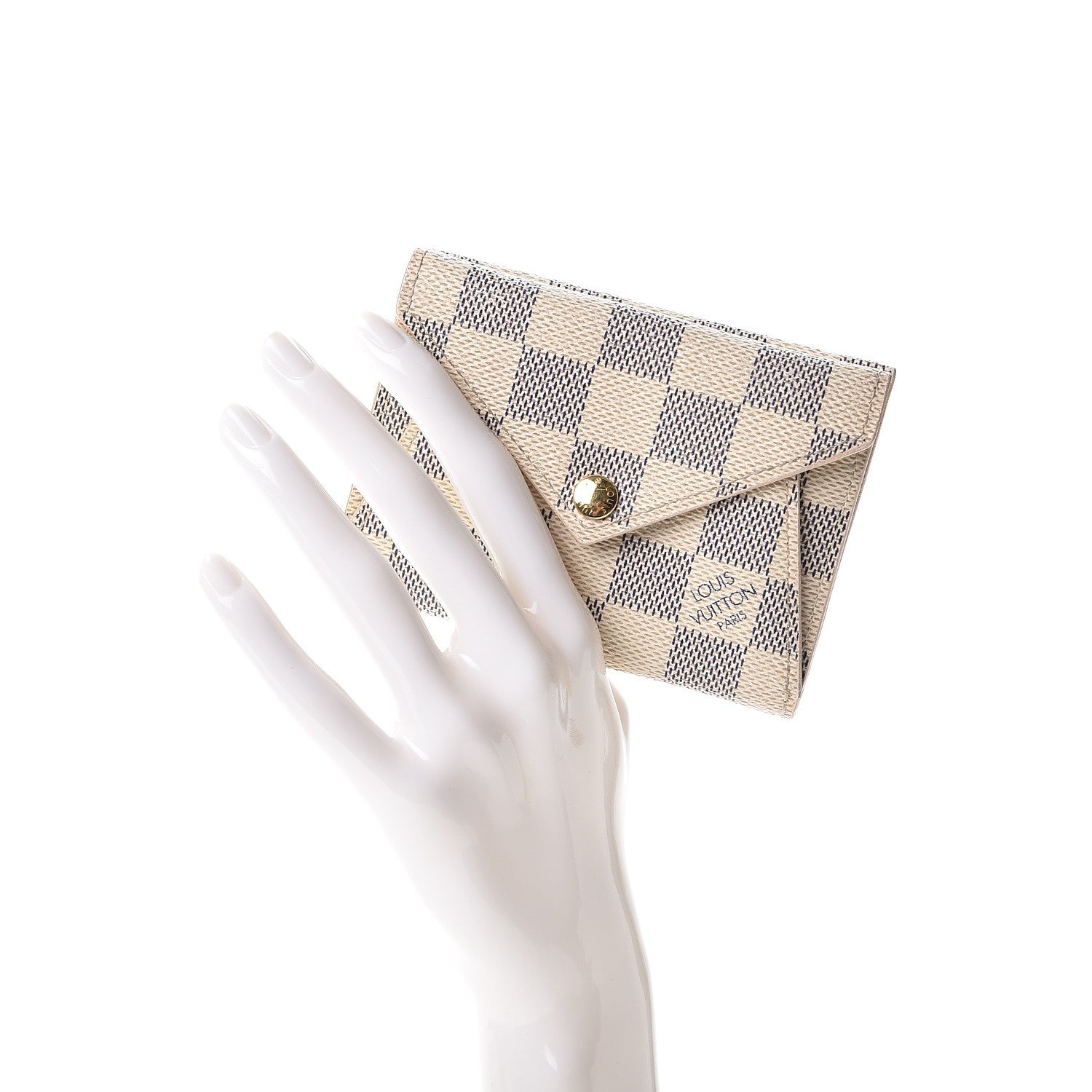 Louis Vuitton Damier Azur Compact Origami Wallet 2 of 9