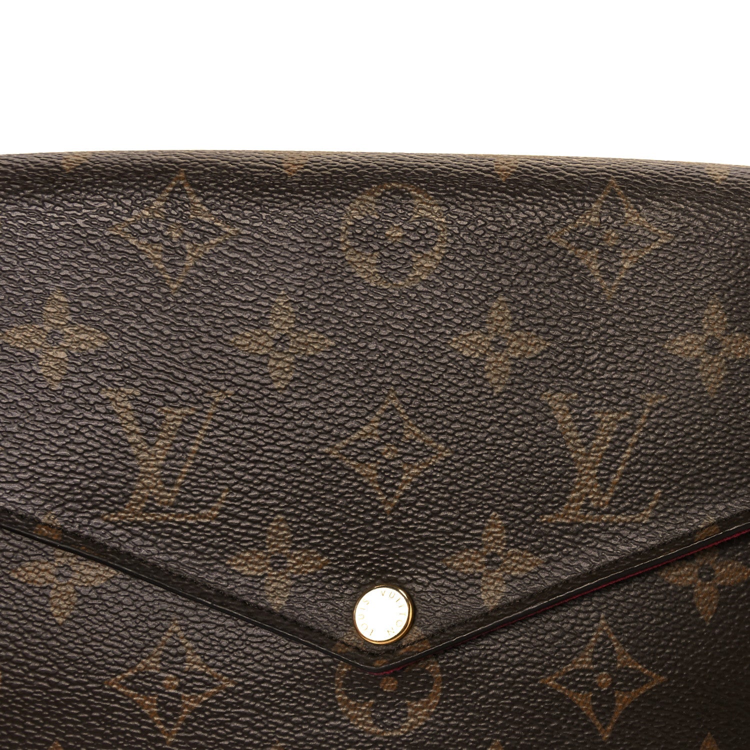 Louis Vuitton Monogram Pochette Felicie Chain Wallet Fuchsia 14 of 17