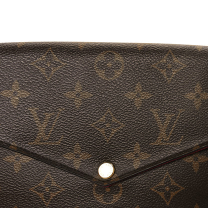 Louis Vuitton Monogram Pochette Felicie Chain Wallet Fuchsia 14 of 17
