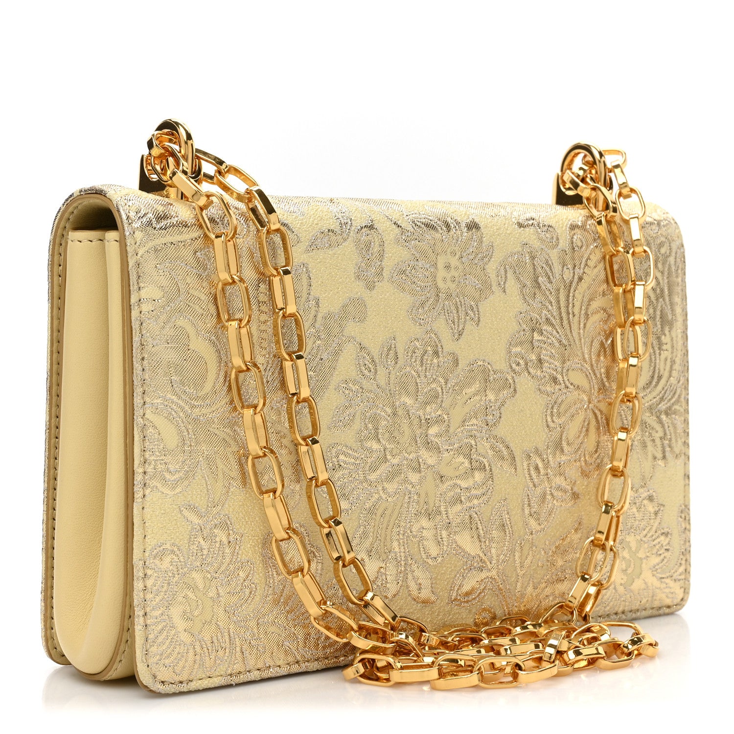 Dolce & Gabbana Brocade DG Girls Shoulder Bag Gold 3 of 10