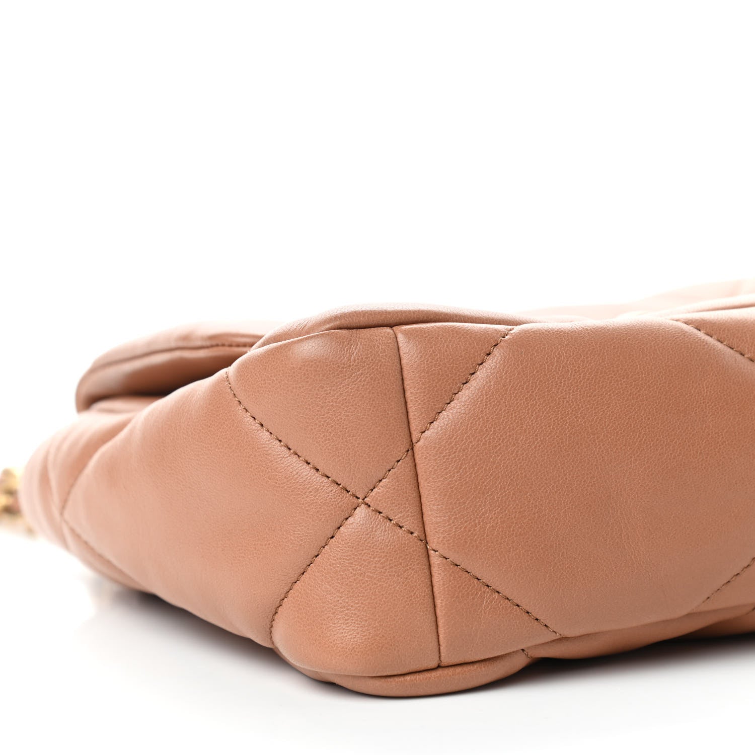 Chanel Lambskin Quilted Medium Chanel 19 Flap Brown 8 of 10